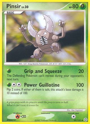 Pinsir 059 - Reverse Holofoil Secret Wonders - Uncommon