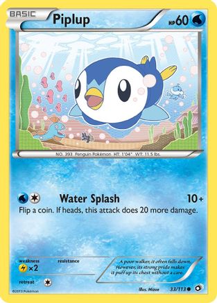 Piplup 033/113 Legendary Treasures - Common