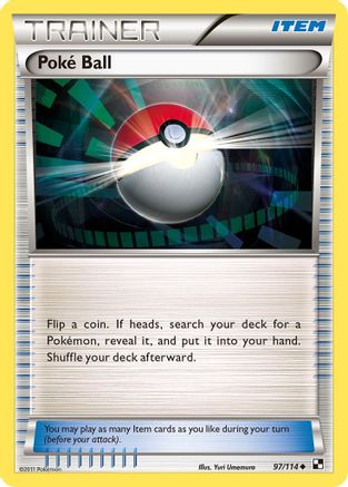Poke Ball 097/114 Black and White - Uncommon