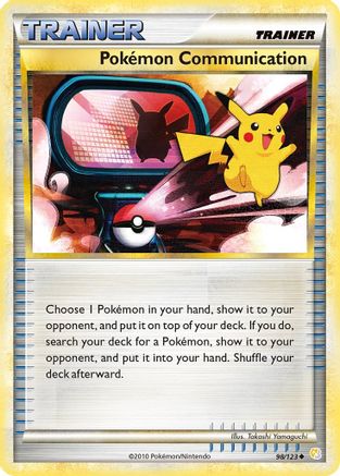 Pokemon Communication 098/123 - Reverse Holofoil HeartGold SoulSilver - Uncommon