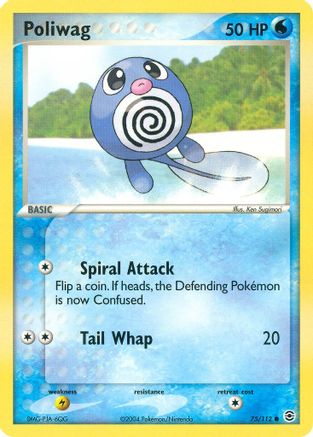 Poliwag 075/112 - Reverse Holofoil FireRed & LeafGreen - Common