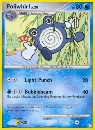 Poliwhirl 115 - Reverse Holofoil Legends Awakened - Common