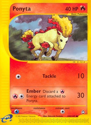 Ponyta 102 Aquapolis - Common
