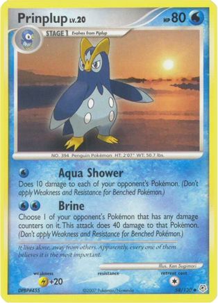 Prinplup 058/130 Diamond and Pearl - Uncommon