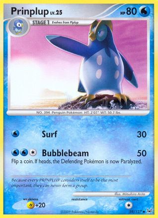 Prinplup 059 - Reverse Holofoil Platinum - Uncommon