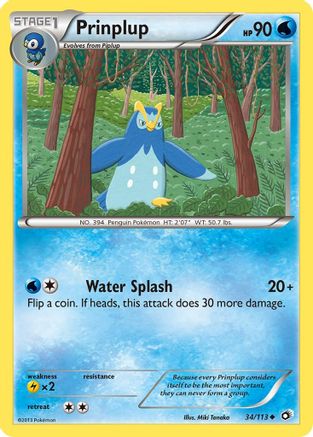Prinplup 034 Legendary Treasures - Uncommon