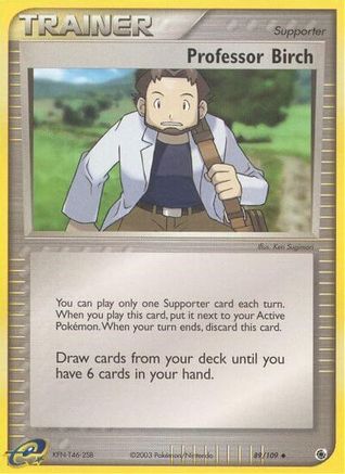 Professor Birch 089/109 - Reverse Holofoil Ruby and Sapphire - Uncommon