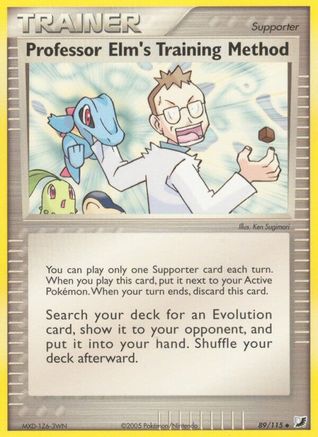 Professor Elm's Training Method 089/115 - Reverse Holofoil Unseen Forces - Uncommon