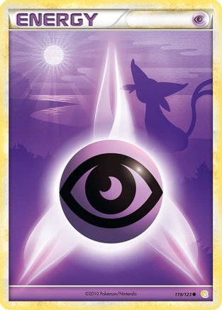 Psychic Energy 119/123 - Reverse Holofoil HeartGold SoulSilver - Common