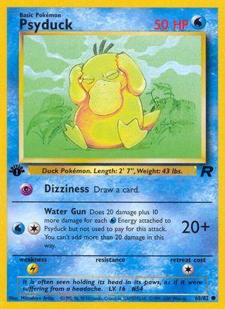 Psyduck 065/82 - 1st Edition Team Rocket - Common