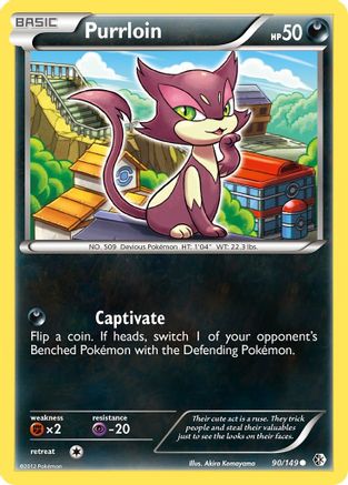 Purrloin 090 - Reverse Holofoil Boundaries Crossed - Common