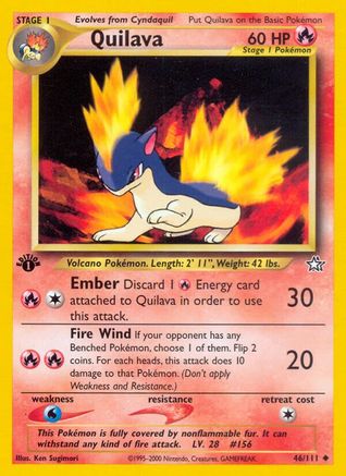 Quilava (46) 046/111 - 1st Edition Neo Genesis - Uncommon