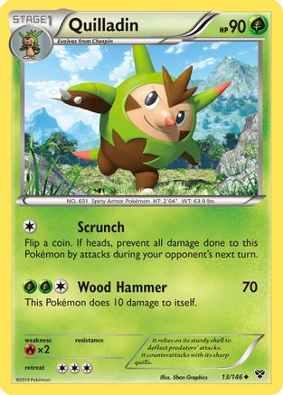Quilladin 013/146 - Reverse Holofoil XY Base Set - Uncommon
