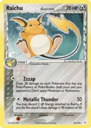 Raichu (Delta Species) 015/110 - Holofoil Holon Phantoms - Holo Rare