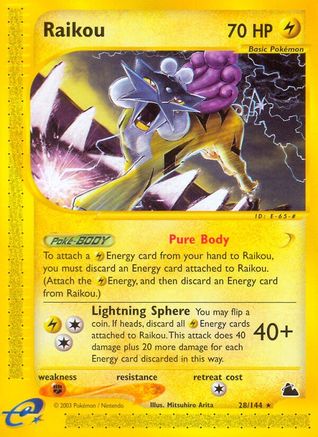 Raikou 028 Skyridge - Rare