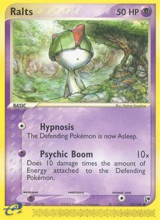 Ralts 074/100 - Reverse Holofoil Sandstorm - Common