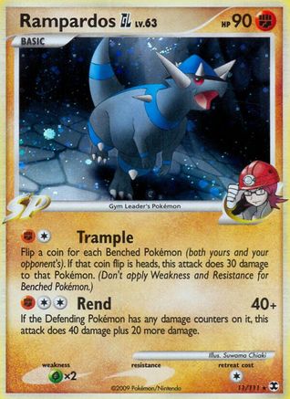 Rampardos GL 011 - Reverse Holofoil Rising Rivals - Holo Rare