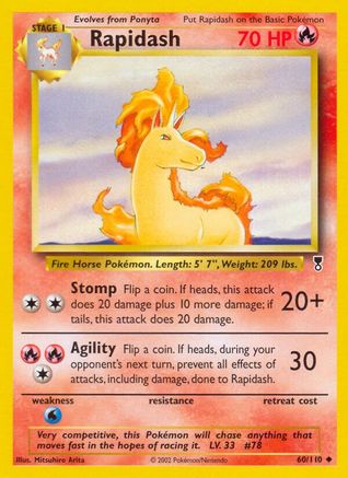 Rapidash 060/110 - Reverse Holofoil Legendary Collection - Uncommon