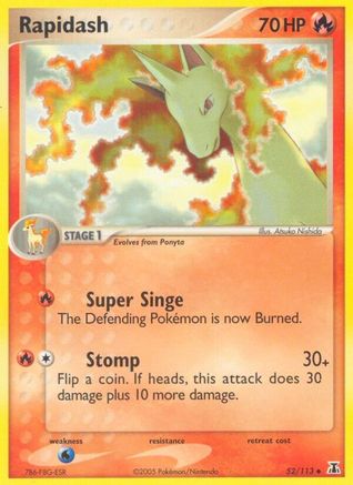 Rapidash 052/113 - Reverse Holofoil Delta Species - Uncommon