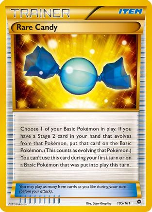 Rare Candy (105 Secret Rare) 105 - Holofoil Plasma Blast - Secret Rare