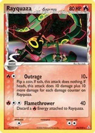Rayquaza 026/110 - Reverse Holofoil Holon Phantoms - Rare