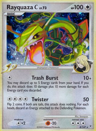 Rayquaza C 008 - Reverse Holofoil Supreme Victors - Holo Rare