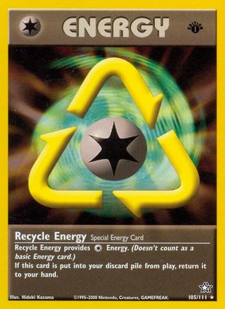 Recycle Energy 105/111 - 1st Edition Neo Genesis - Rare