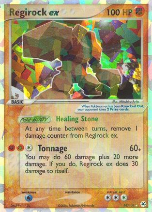 Regirock ex 098 - Holofoil Hidden Legends - Ultra Rare
