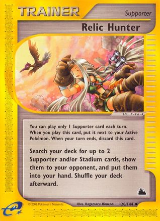 Relic Hunter 120 - Reverse Holofoil Skyridge - Uncommon