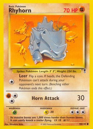 Rhyhorn 090/110 Legendary Collection - Common
