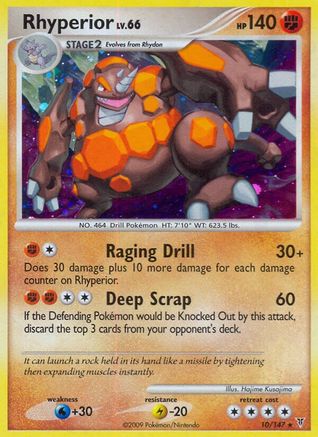 Rhyperior 010 - Reverse Holofoil Supreme Victors - Holo Rare