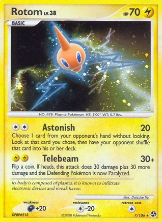 Rotom 007 - Reverse Holofoil Great Encounters - Holo Rare