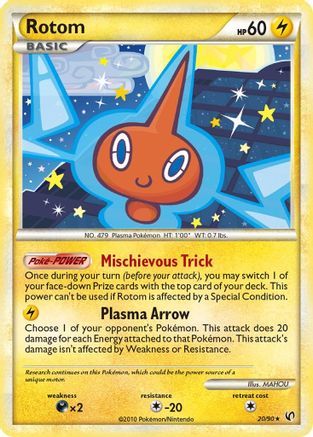 Rotom 020 - Reverse Holofoil Undaunted - Rare