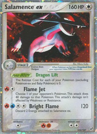 Salamence ex 103 - Holofoil Deoxys - Ultra Rare