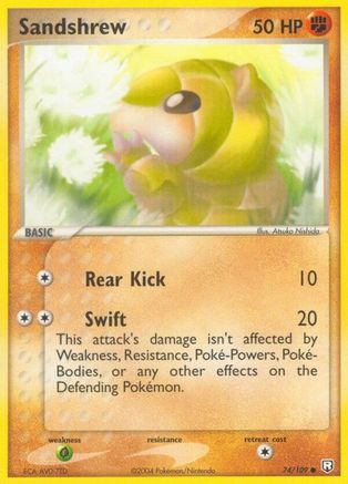 Sandshrew 074 - Reverse Holofoil Team Rocket Returns - Common