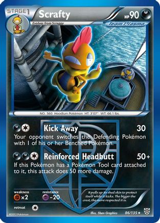 Scrafty (Team Plasma) 086 Plasma Storm - Rare