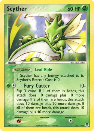 Scyther 029 FireRed & LeafGreen - Rare