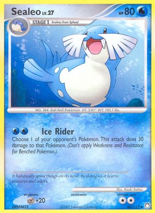 Sealeo 062 - Reverse Holofoil Mysterious Treasures - Uncommon