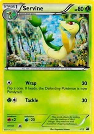 Servine 001/12 - Holofoil McDonalds Promos 2012 - Promo