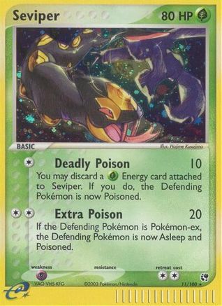 Seviper 011 - Holofoil Sandstorm - Holo Rare