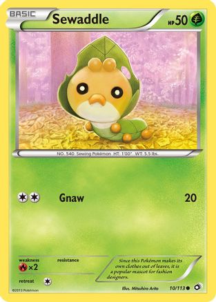 Sewaddle (10) 010 Legendary Treasures - Common