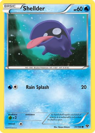 Shellder 031 XY Base Set - Common