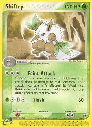 Shiftry 022/100 Sandstorm - Rare
