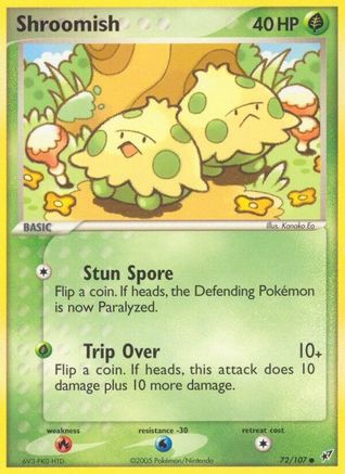 Shroomish 072/107 - Reverse Holofoil Deoxys - Common