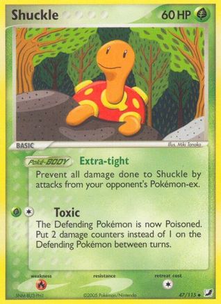 Shuckle 047 - Reverse Holofoil Unseen Forces - Uncommon