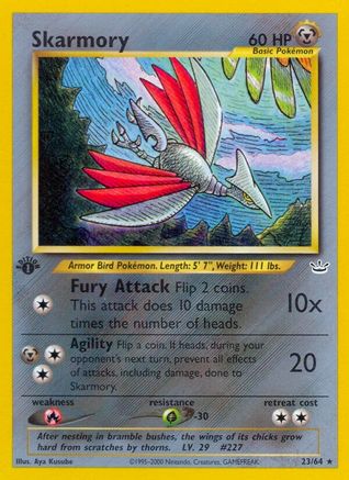 Skarmory 023/64 - 1st Edition Neo Revelation - Rare
