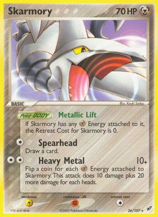 Skarmory 026 - Reverse Holofoil Deoxys - Rare