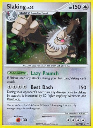 Slaking 016 - Holofoil Platinum - Holo Rare