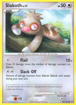 Slakoth 095 - Reverse Holofoil Platinum - Common