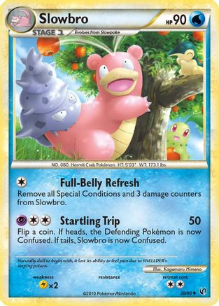 Slowbro 038/90 - Reverse Holofoil Undaunted - Uncommon